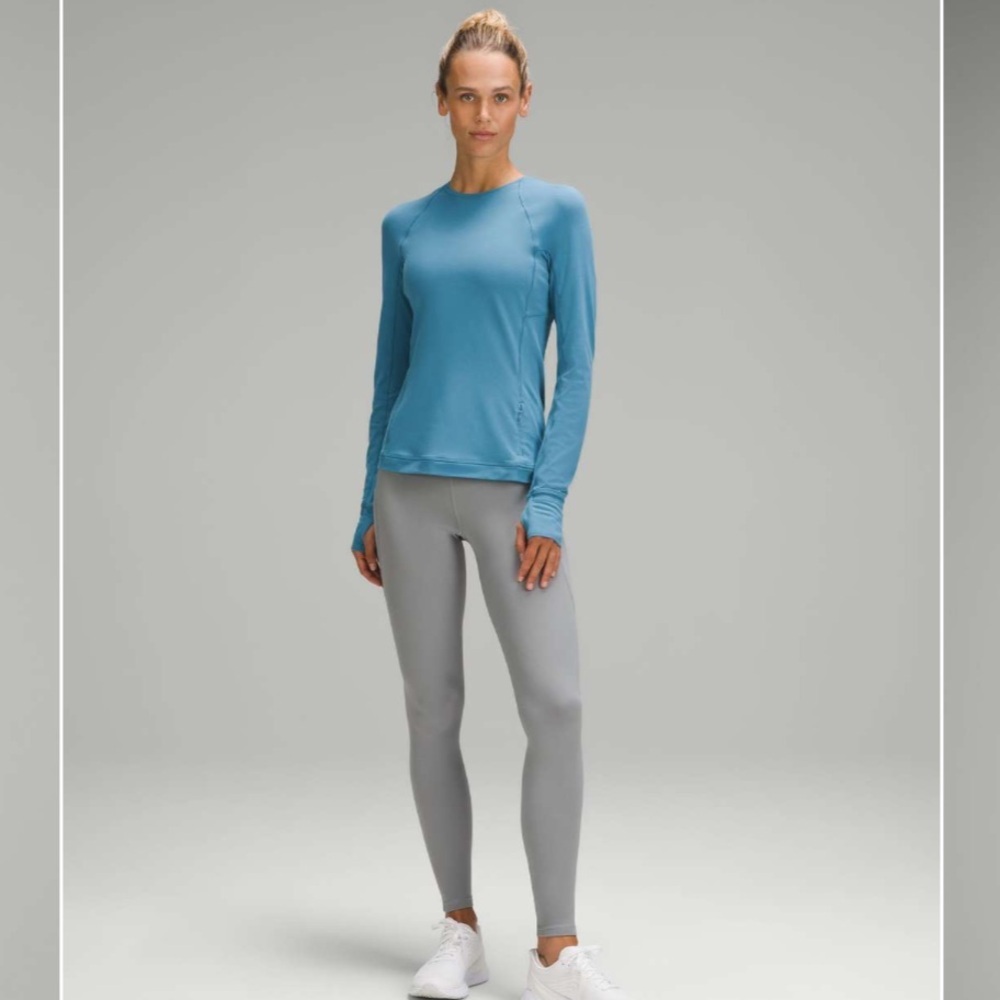 610. 🍋Lululemon athletica Its Rulu Run Long-Sleeve Shirt Marlin blue NWT